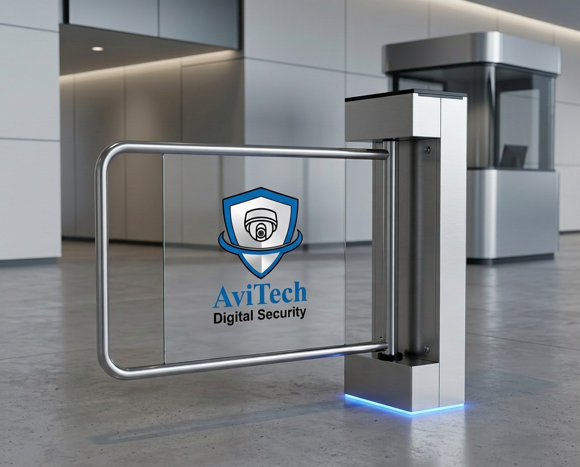 Single Glass Flap Barrier